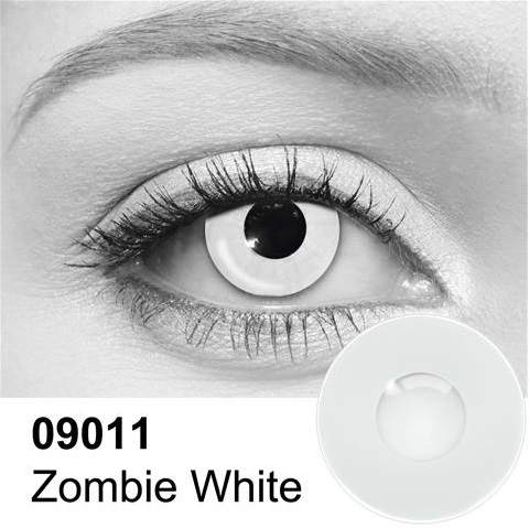 Value Edition Lentilles de contact Zombie Blanc Cosplay – 09011